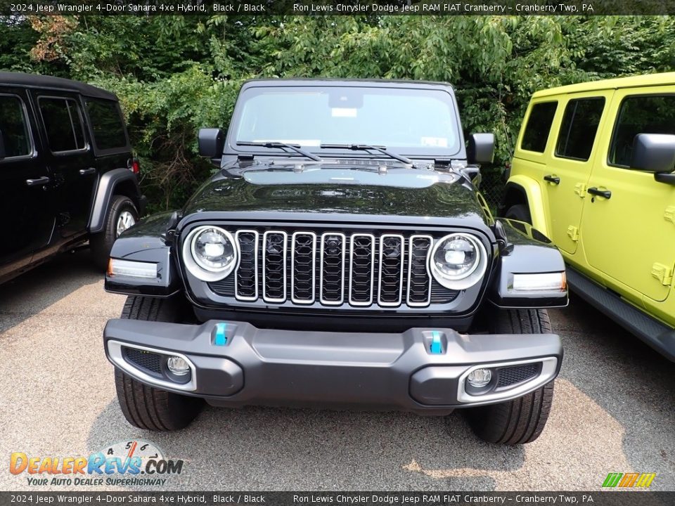 2024 Jeep Wrangler 4-Door Sahara 4xe Hybrid Black / Black Photo #2