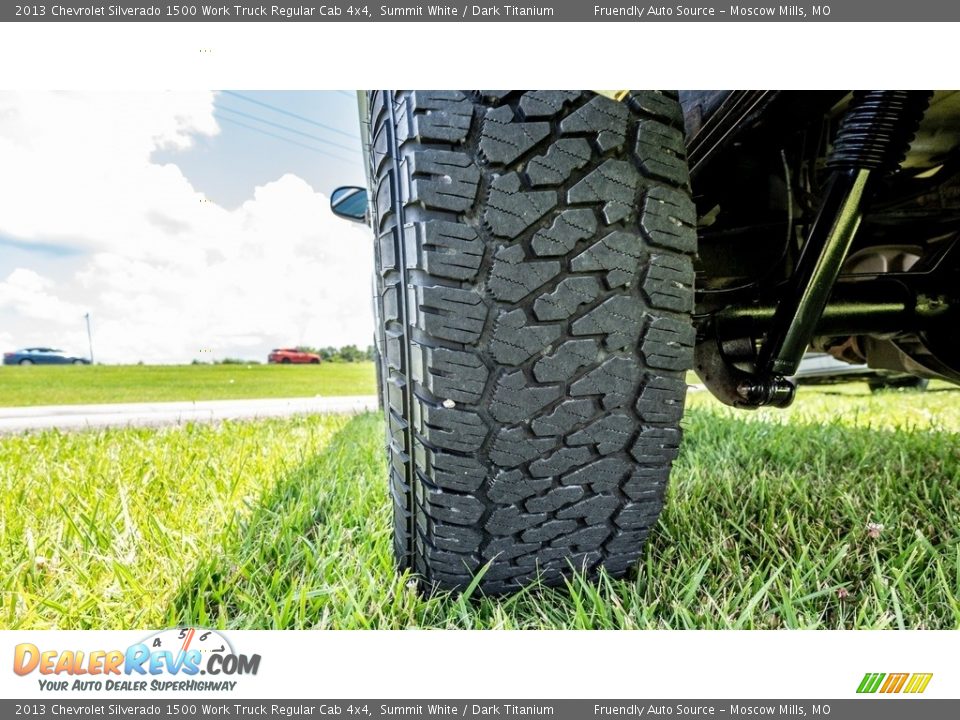 2013 Chevrolet Silverado 1500 Work Truck Regular Cab 4x4 Summit White / Dark Titanium Photo #14