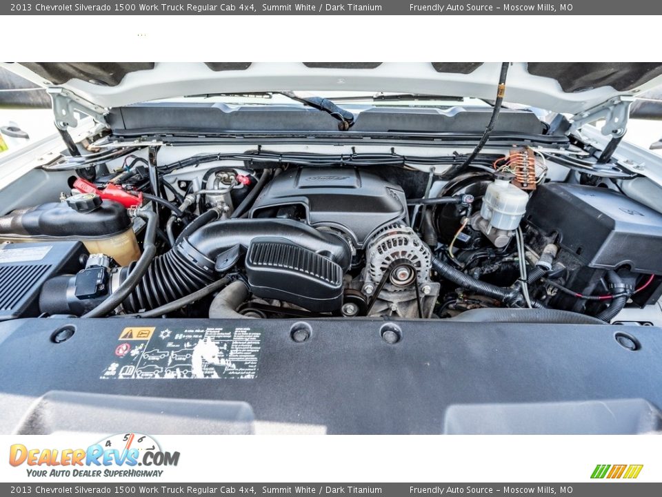 2013 Chevrolet Silverado 1500 Work Truck Regular Cab 4x4 Summit White / Dark Titanium Photo #16