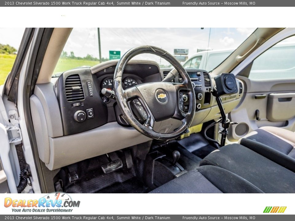 2013 Chevrolet Silverado 1500 Work Truck Regular Cab 4x4 Summit White / Dark Titanium Photo #19