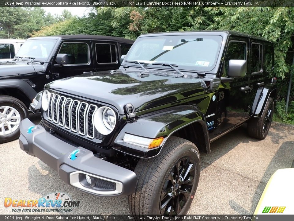 2024 Jeep Wrangler 4-Door Sahara 4xe Hybrid Black / Black Photo #7