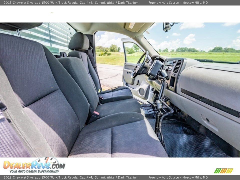 2013 Chevrolet Silverado 1500 Work Truck Regular Cab 4x4 Summit White / Dark Titanium Photo #22