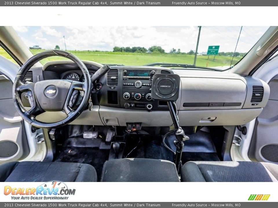 2013 Chevrolet Silverado 1500 Work Truck Regular Cab 4x4 Summit White / Dark Titanium Photo #24