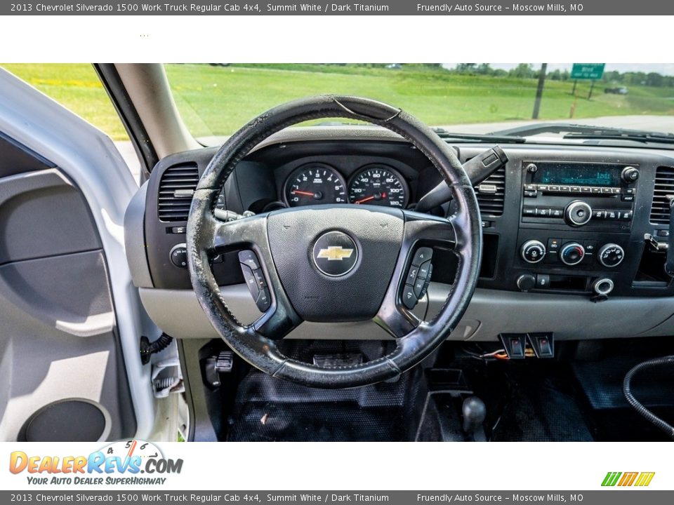 2013 Chevrolet Silverado 1500 Work Truck Regular Cab 4x4 Summit White / Dark Titanium Photo #25