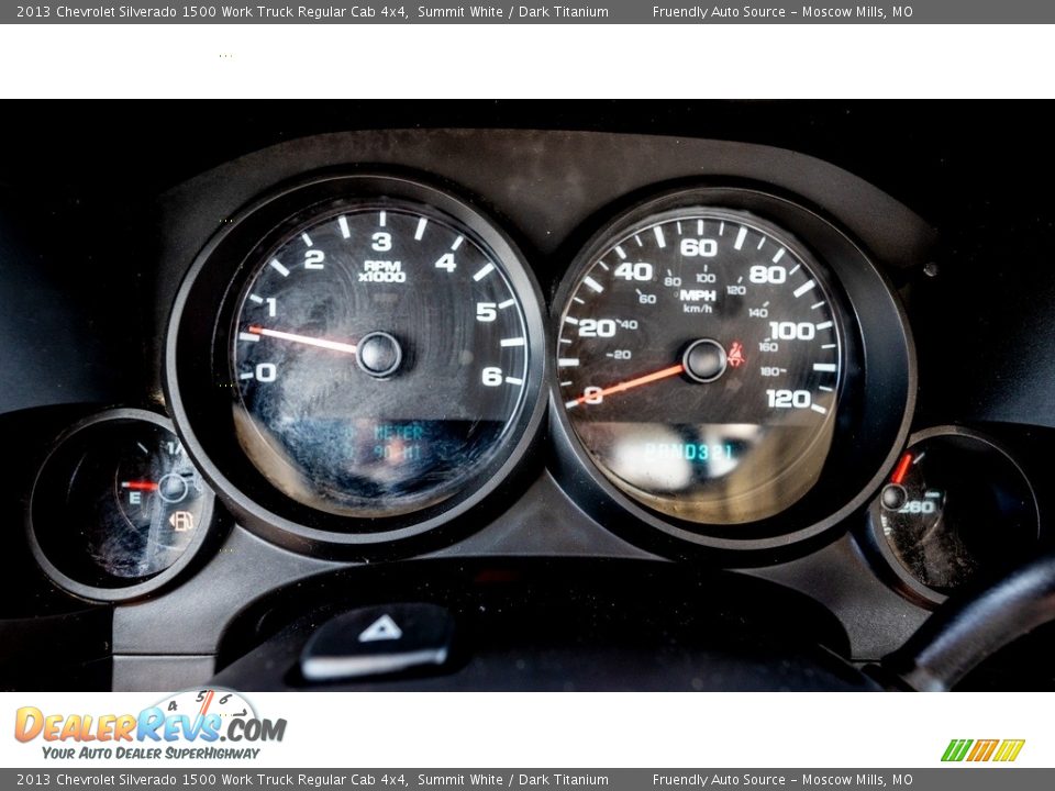 2013 Chevrolet Silverado 1500 Work Truck Regular Cab 4x4 Summit White / Dark Titanium Photo #26