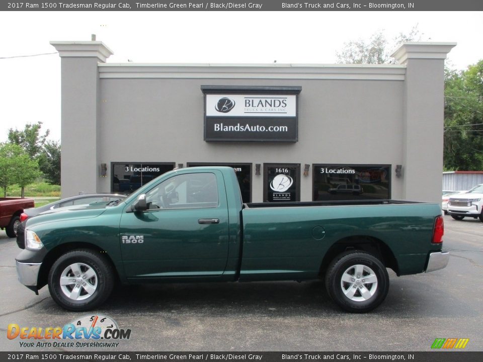 2017 Ram 1500 Tradesman Regular Cab Timberline Green Pearl / Black/Diesel Gray Photo #1