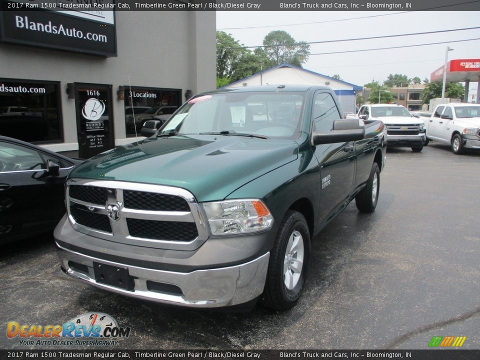 2017 Ram 1500 Tradesman Regular Cab Timberline Green Pearl / Black/Diesel Gray Photo #2