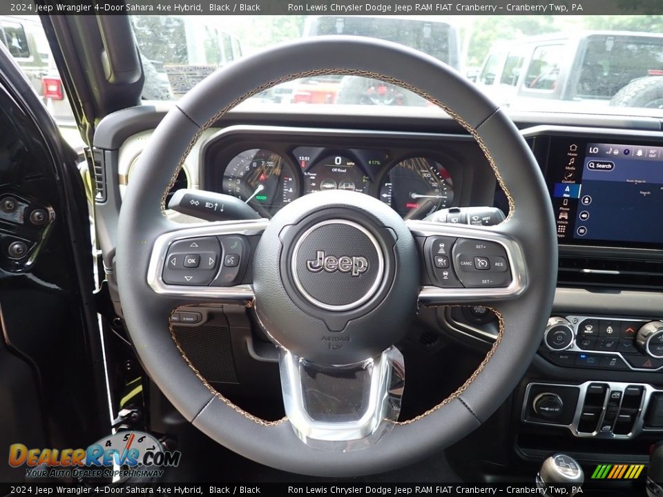2024 Jeep Wrangler 4-Door Sahara 4xe Hybrid Steering Wheel Photo #22