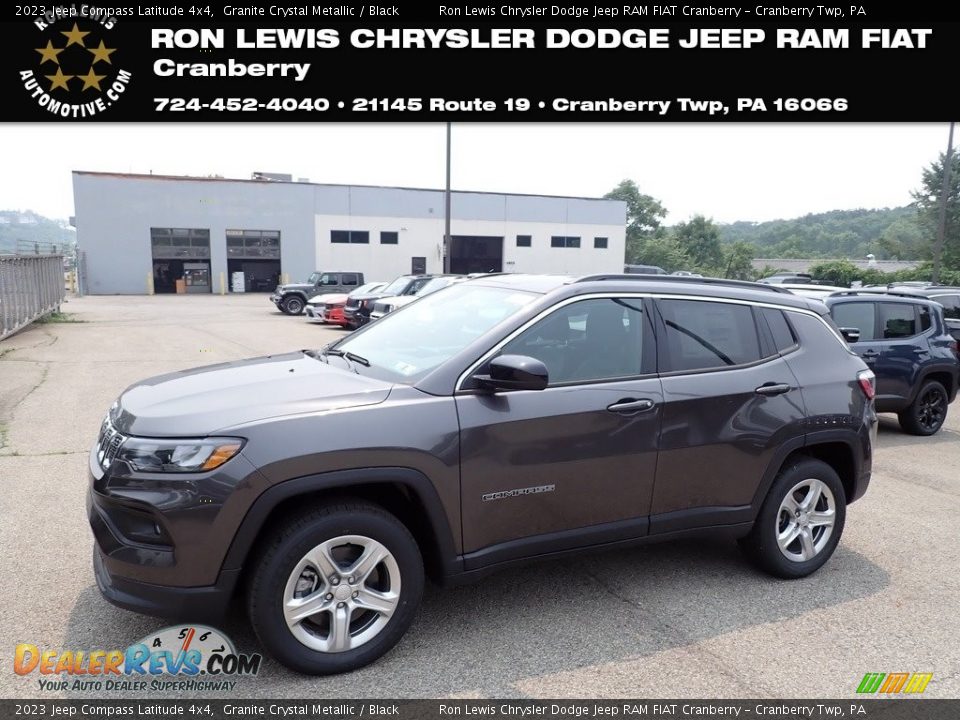 2023 Jeep Compass Latitude 4x4 Granite Crystal Metallic / Black Photo #1