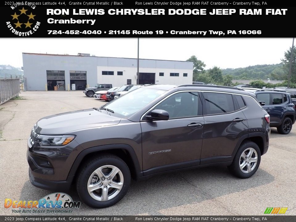 2023 Jeep Compass Latitude 4x4 Granite Crystal Metallic / Black Photo #1