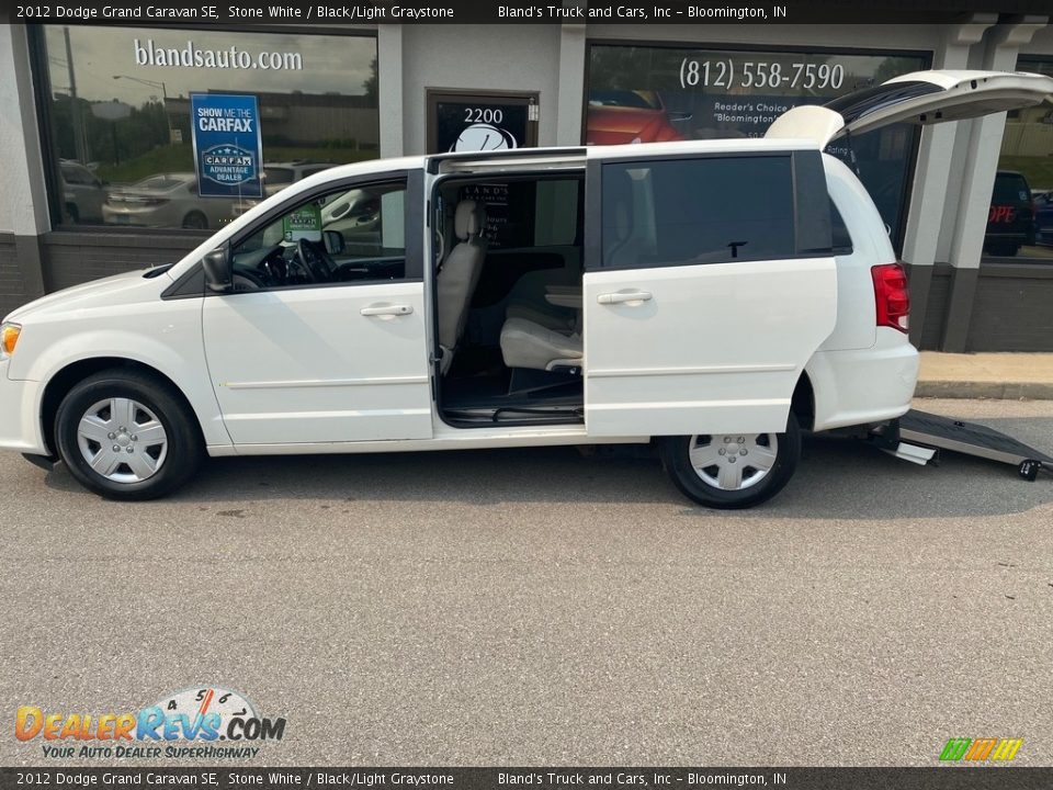 2012 Dodge Grand Caravan SE Stone White / Black/Light Graystone Photo #2