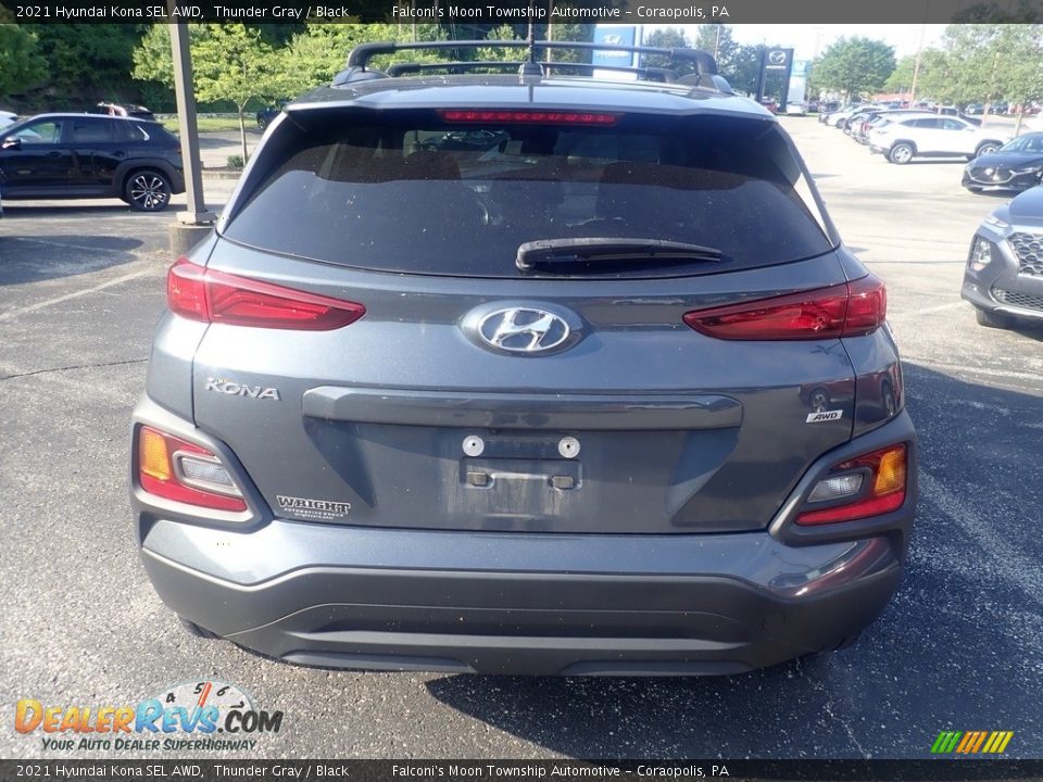 2021 Hyundai Kona SEL AWD Thunder Gray / Black Photo #3