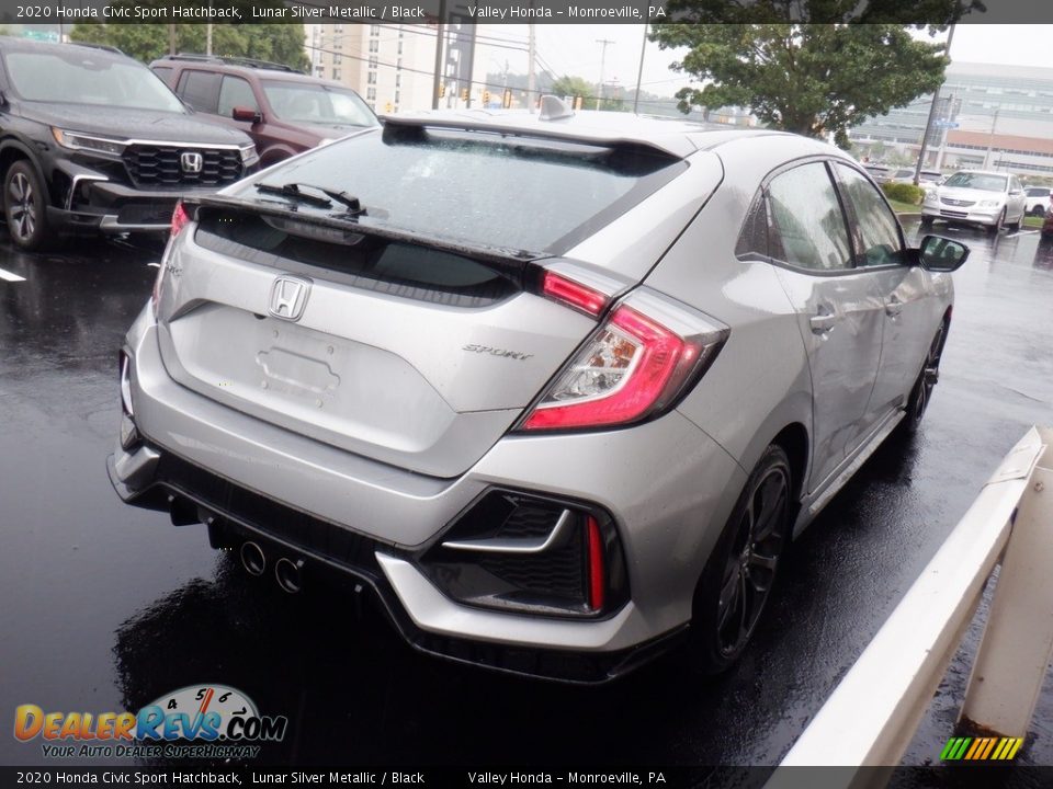 2020 Honda Civic Sport Hatchback Lunar Silver Metallic / Black Photo #5