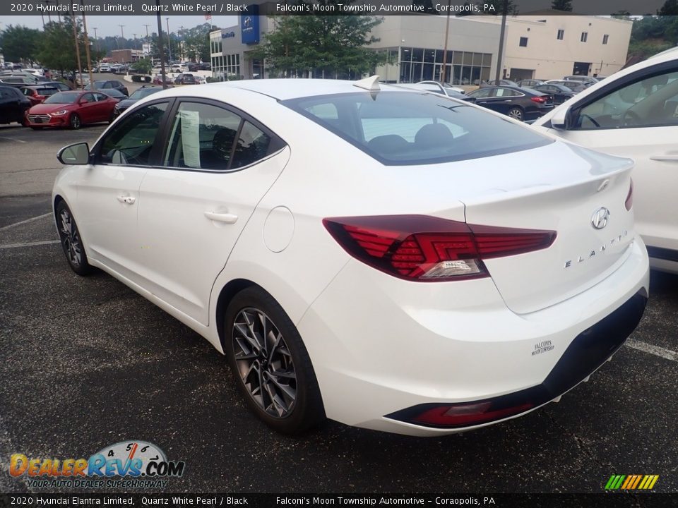 2020 Hyundai Elantra Limited Quartz White Pearl / Black Photo #2