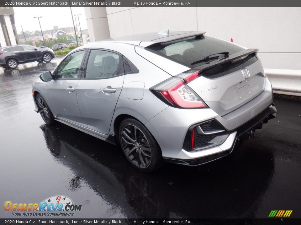 2020 Honda Civic Sport Hatchback Lunar Silver Metallic / Black Photo #8