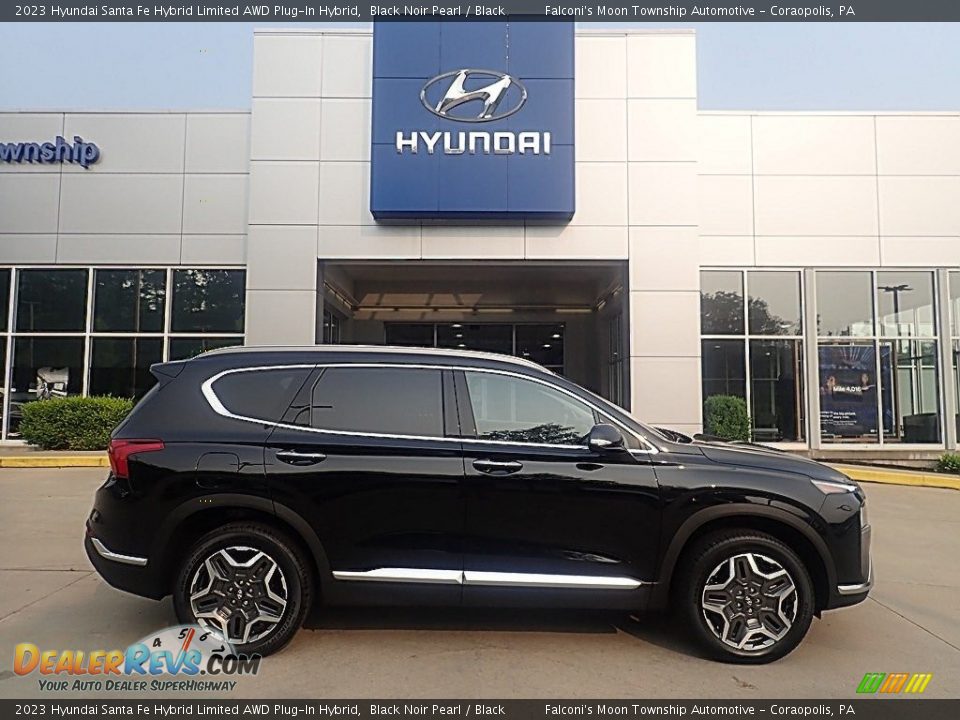 2023 Hyundai Santa Fe Hybrid Limited AWD Plug-In Hybrid Black Noir Pearl / Black Photo #1