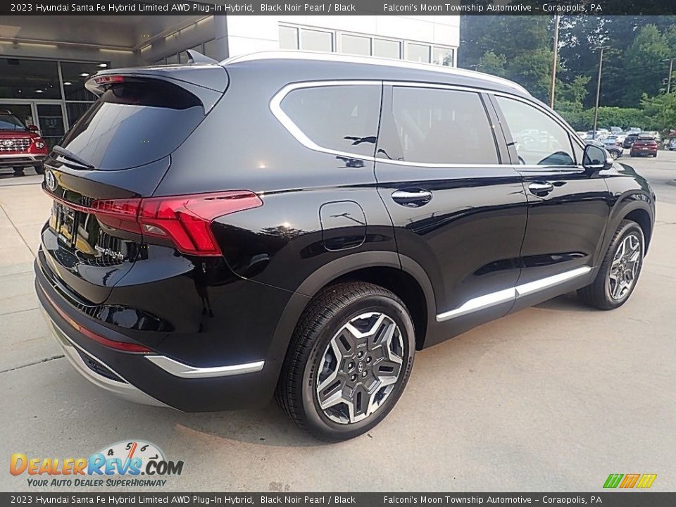 2023 Hyundai Santa Fe Hybrid Limited AWD Plug-In Hybrid Black Noir Pearl / Black Photo #2