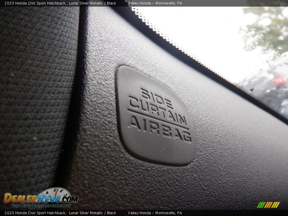 2020 Honda Civic Sport Hatchback Lunar Silver Metallic / Black Photo #22