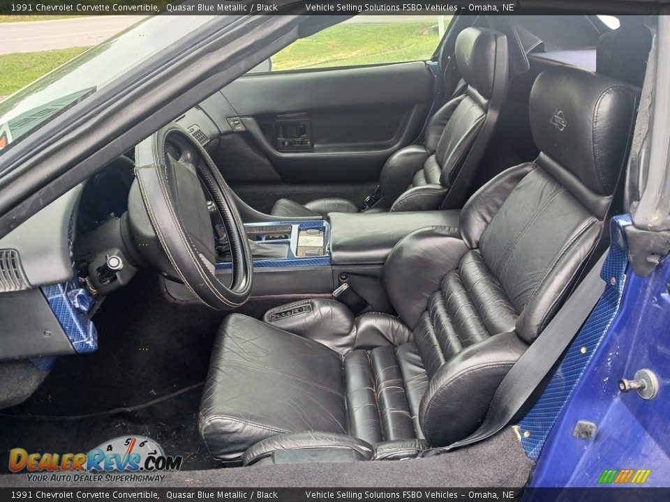 Front Seat of 1991 Chevrolet Corvette Convertible Photo #3