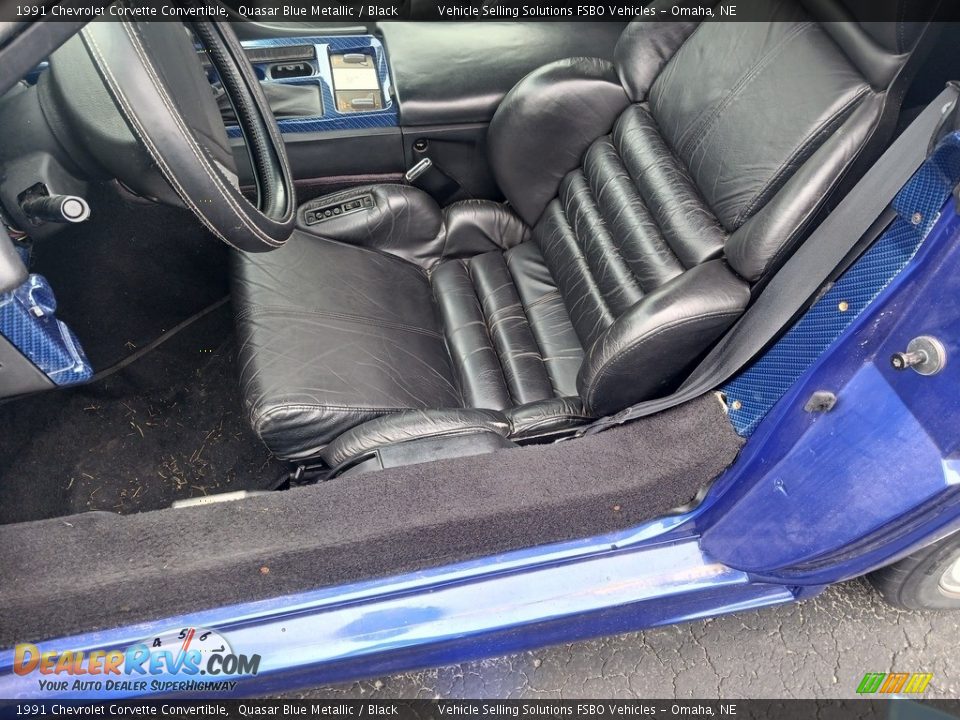 Front Seat of 1991 Chevrolet Corvette Convertible Photo #5