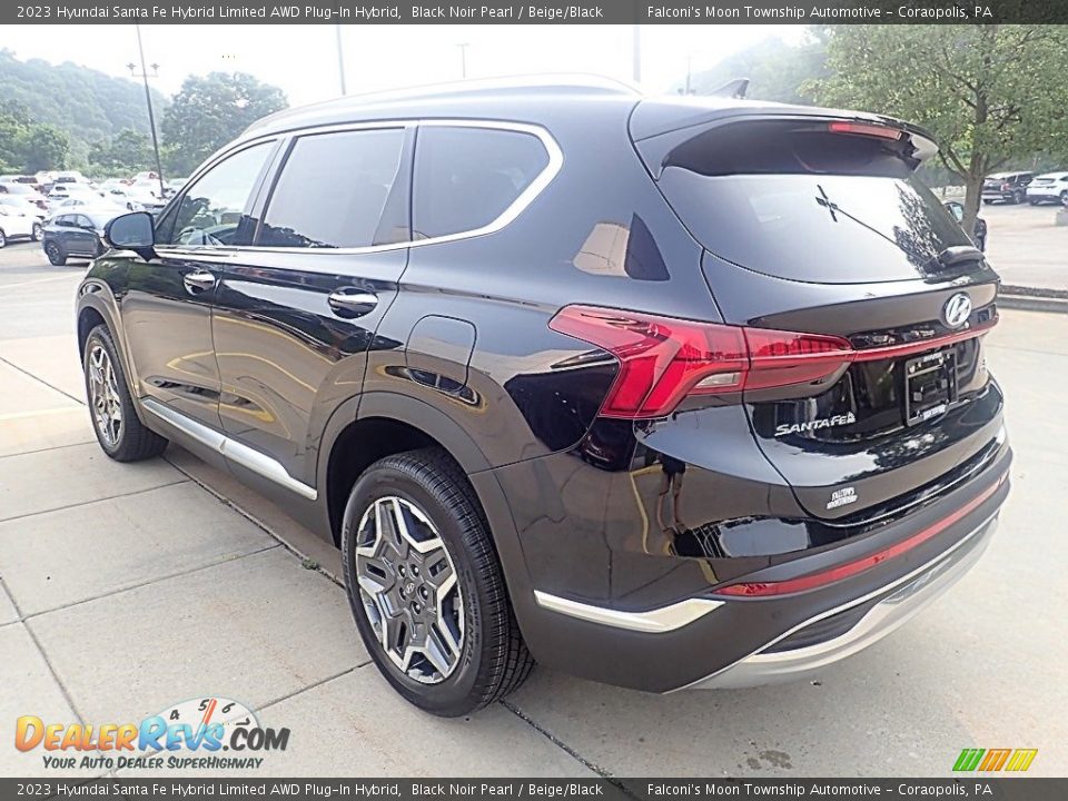 2023 Hyundai Santa Fe Hybrid Limited AWD Plug-In Hybrid Black Noir Pearl / Beige/Black Photo #5