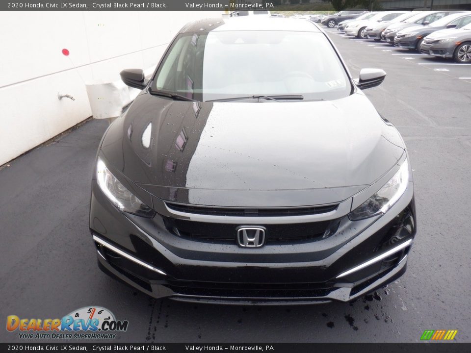 2020 Honda Civic LX Sedan Crystal Black Pearl / Black Photo #3