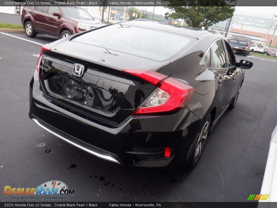 2020 Honda Civic LX Sedan Crystal Black Pearl / Black Photo #5