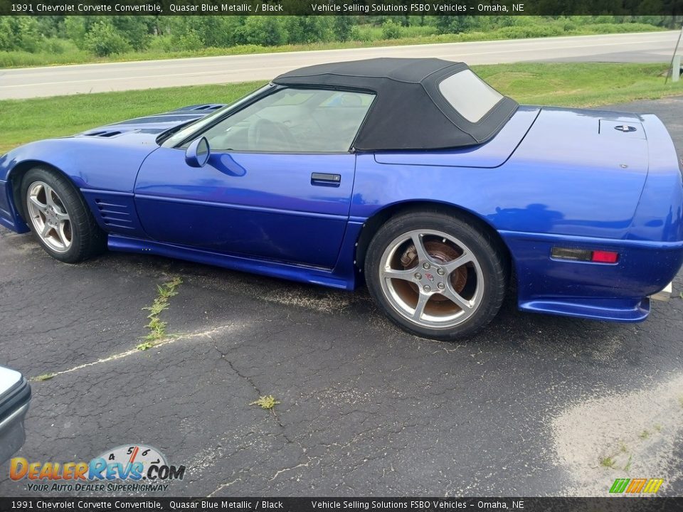 1991 Chevrolet Corvette Convertible Quasar Blue Metallic / Black Photo #19