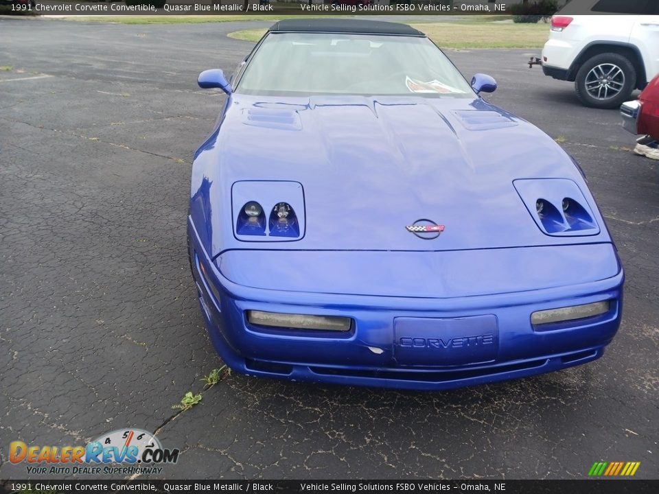 1991 Chevrolet Corvette Convertible Quasar Blue Metallic / Black Photo #21