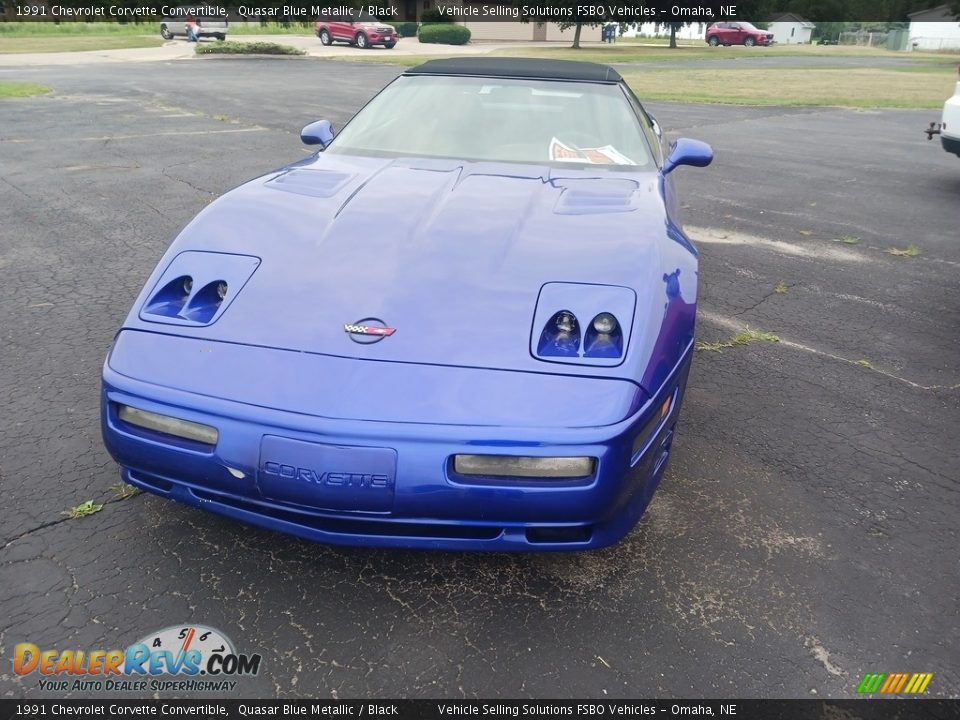 1991 Chevrolet Corvette Convertible Quasar Blue Metallic / Black Photo #22
