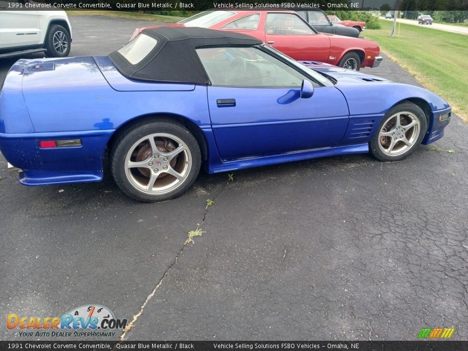 1991 Chevrolet Corvette Convertible Quasar Blue Metallic / Black Photo #23