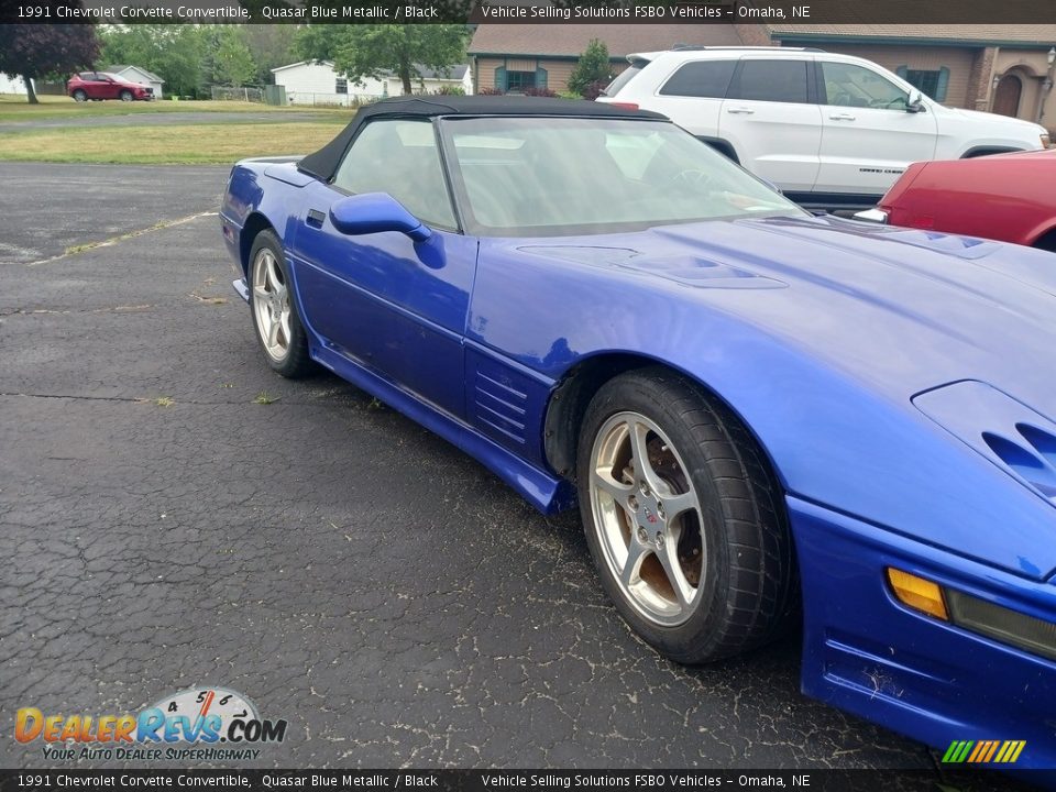 1991 Chevrolet Corvette Convertible Quasar Blue Metallic / Black Photo #25