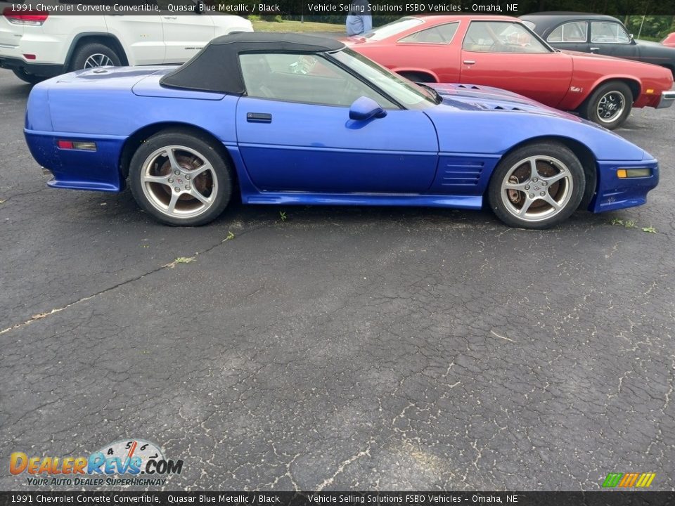 Quasar Blue Metallic 1991 Chevrolet Corvette Convertible Photo #26