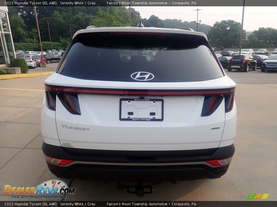 2023 Hyundai Tucson SEL AWD Serenity White / Gray Photo #3