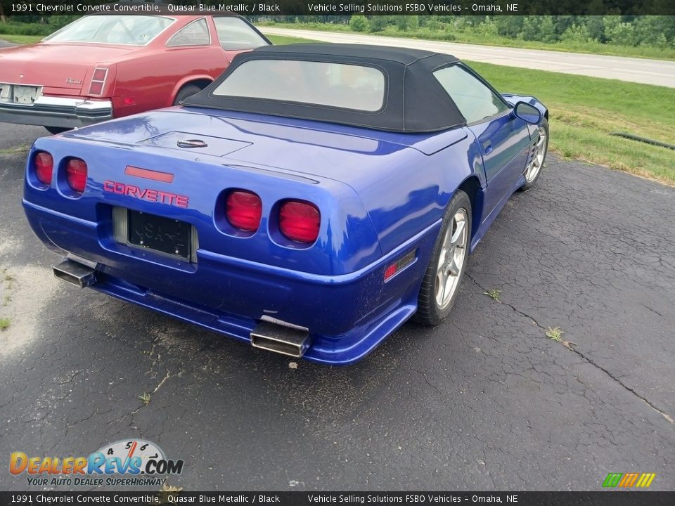 1991 Chevrolet Corvette Convertible Quasar Blue Metallic / Black Photo #30