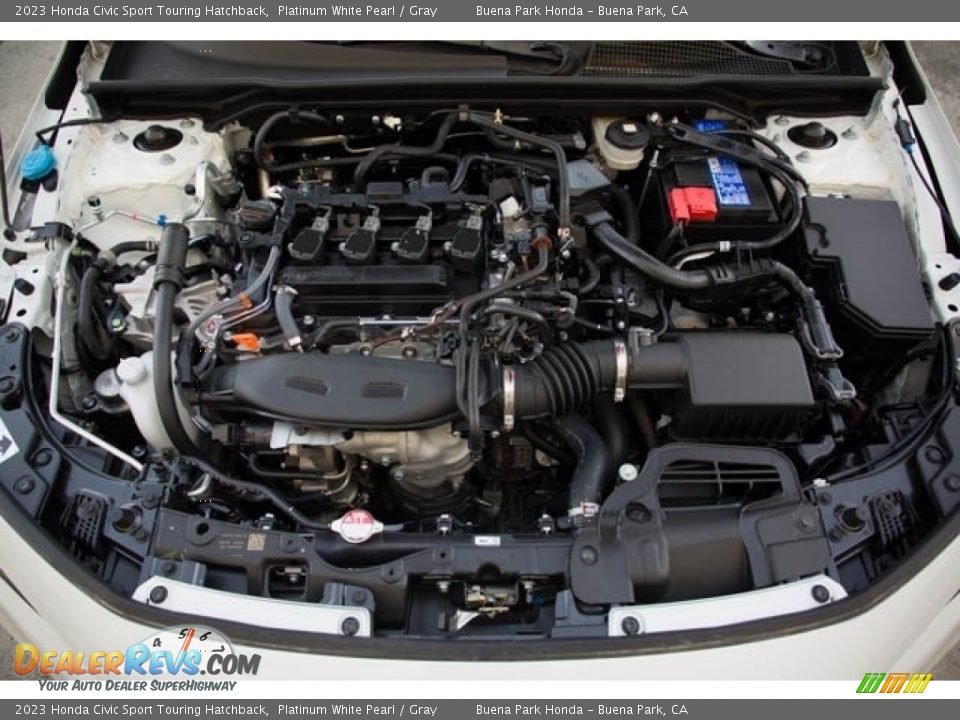 2023 Honda Civic Sport Touring Hatchback Platinum White Pearl / Gray Photo #7
