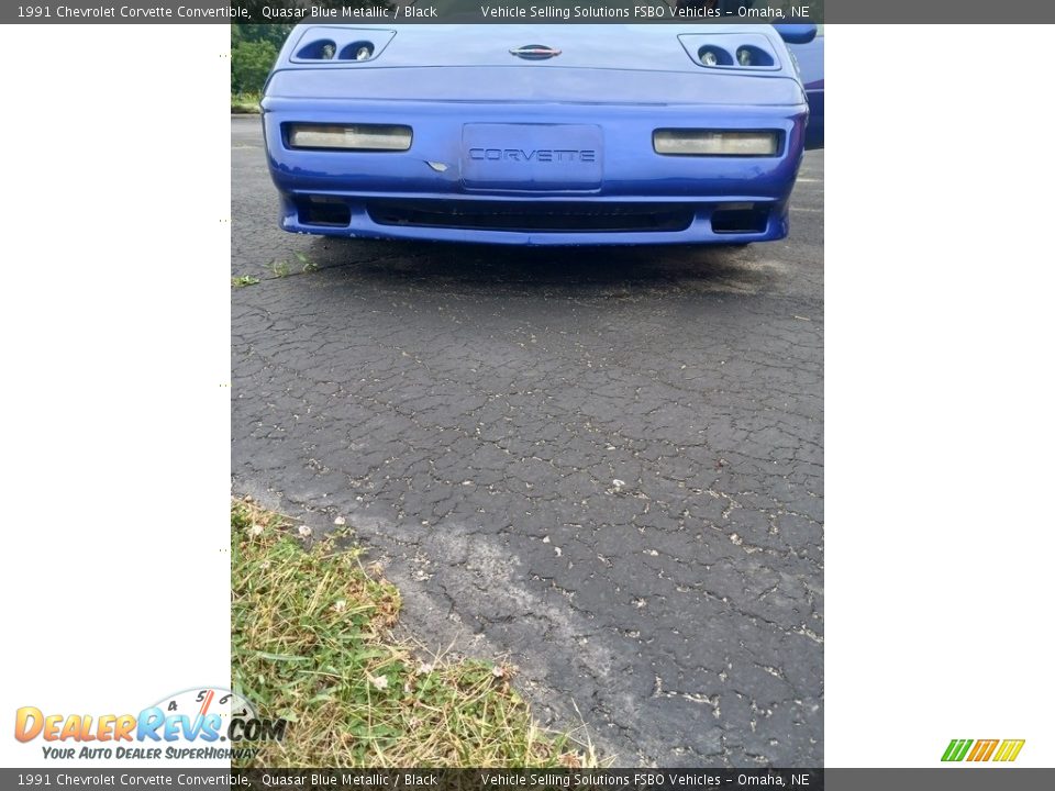 1991 Chevrolet Corvette Convertible Quasar Blue Metallic / Black Photo #36