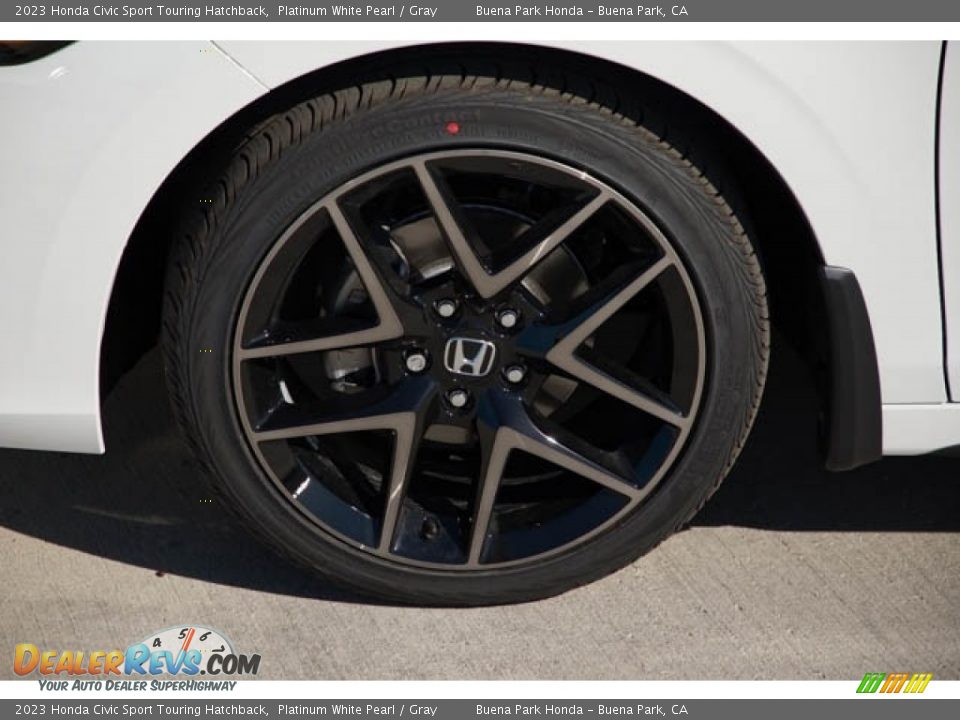 2023 Honda Civic Sport Touring Hatchback Platinum White Pearl / Gray Photo #11