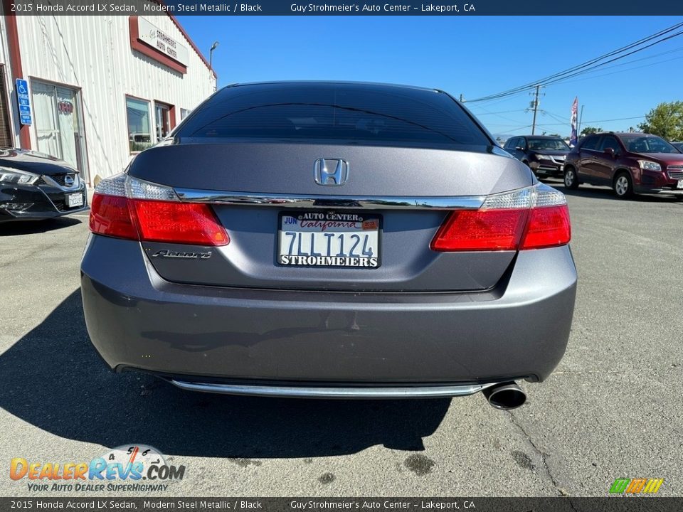 2015 Honda Accord LX Sedan Modern Steel Metallic / Black Photo #5