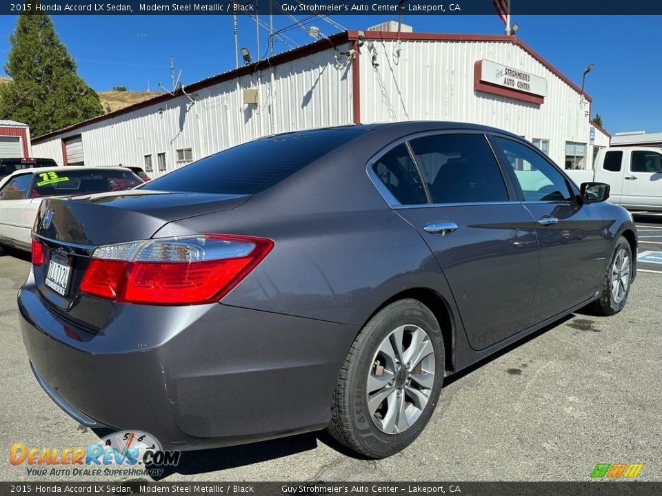 2015 Honda Accord LX Sedan Modern Steel Metallic / Black Photo #6