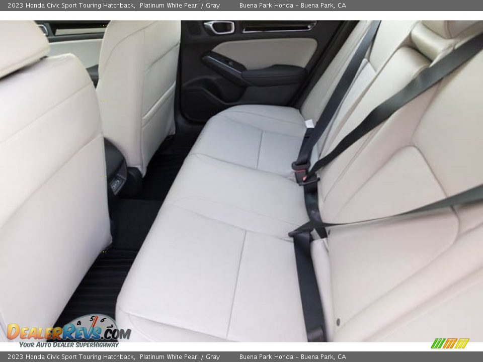 2023 Honda Civic Sport Touring Hatchback Platinum White Pearl / Gray Photo #14