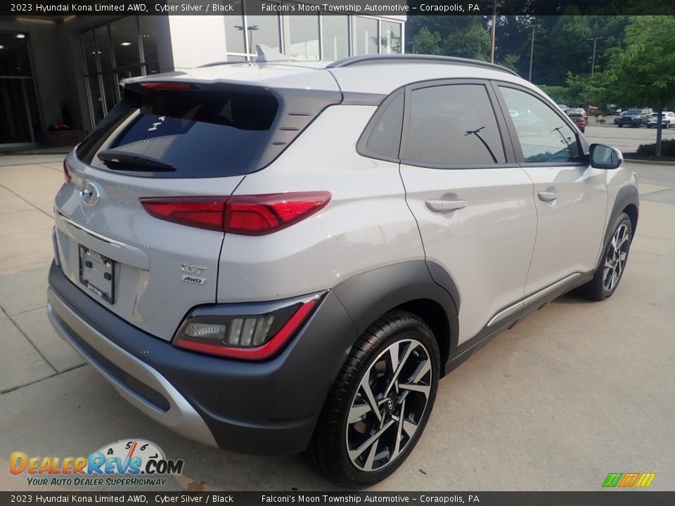 2023 Hyundai Kona Limited AWD Cyber Silver / Black Photo #2