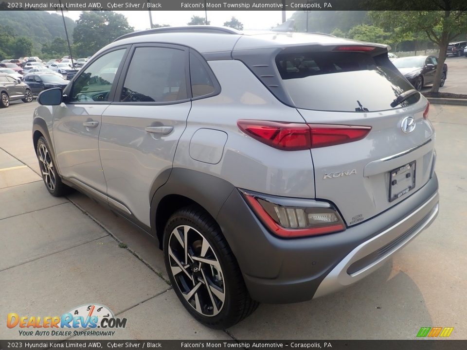 2023 Hyundai Kona Limited AWD Cyber Silver / Black Photo #5