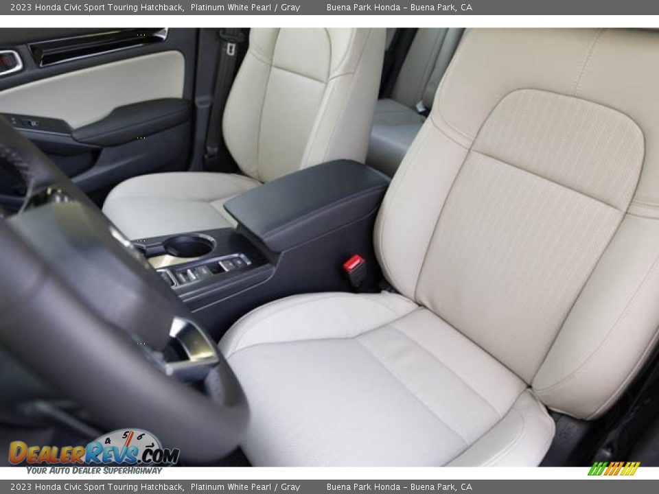 2023 Honda Civic Sport Touring Hatchback Platinum White Pearl / Gray Photo #22