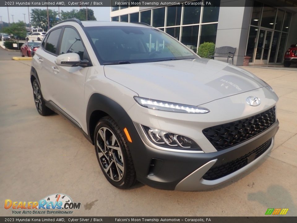 2023 Hyundai Kona Limited AWD Cyber Silver / Black Photo #9