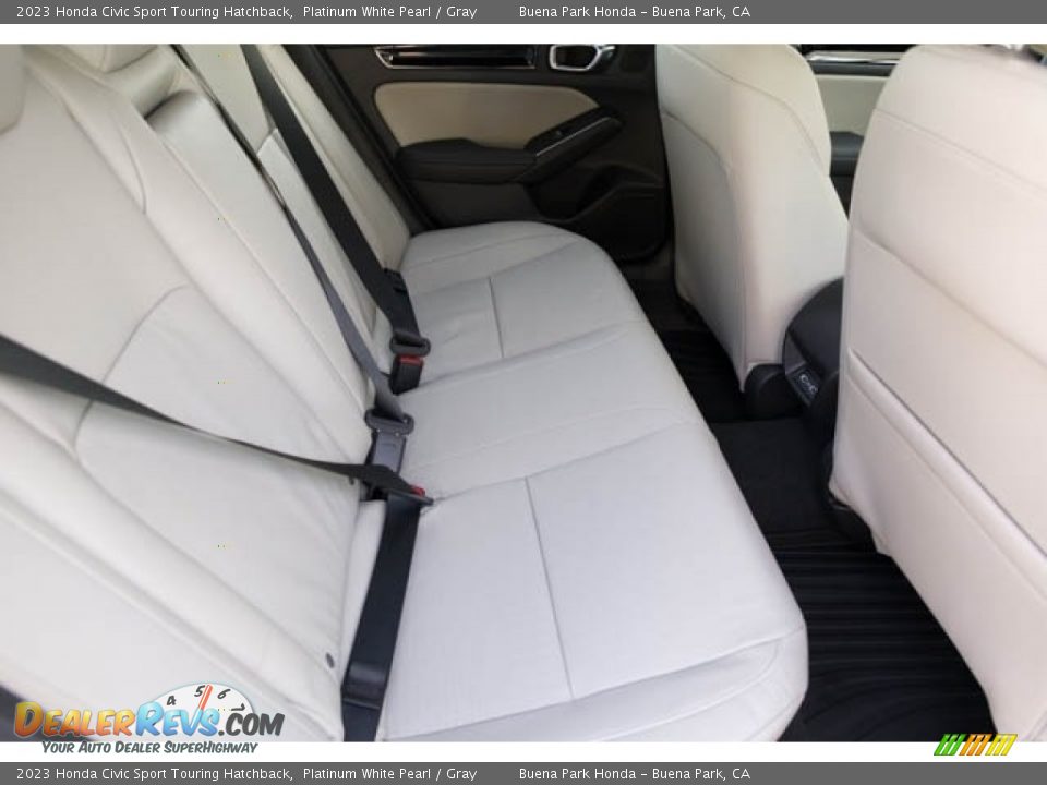2023 Honda Civic Sport Touring Hatchback Platinum White Pearl / Gray Photo #26