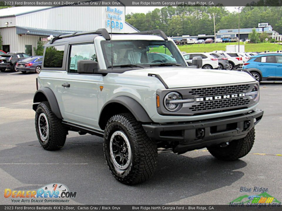 2023 Ford Bronco Badlands 4X4 2-Door Cactus Gray / Black Onyx Photo #7