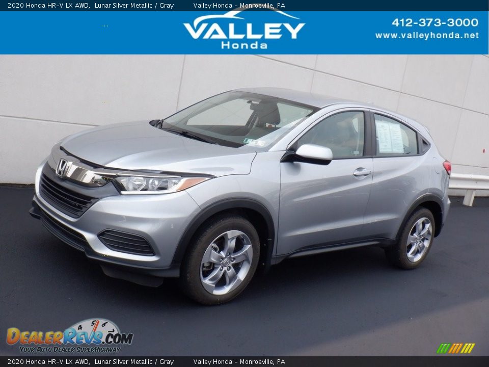 2020 Honda HR-V LX AWD Lunar Silver Metallic / Gray Photo #1