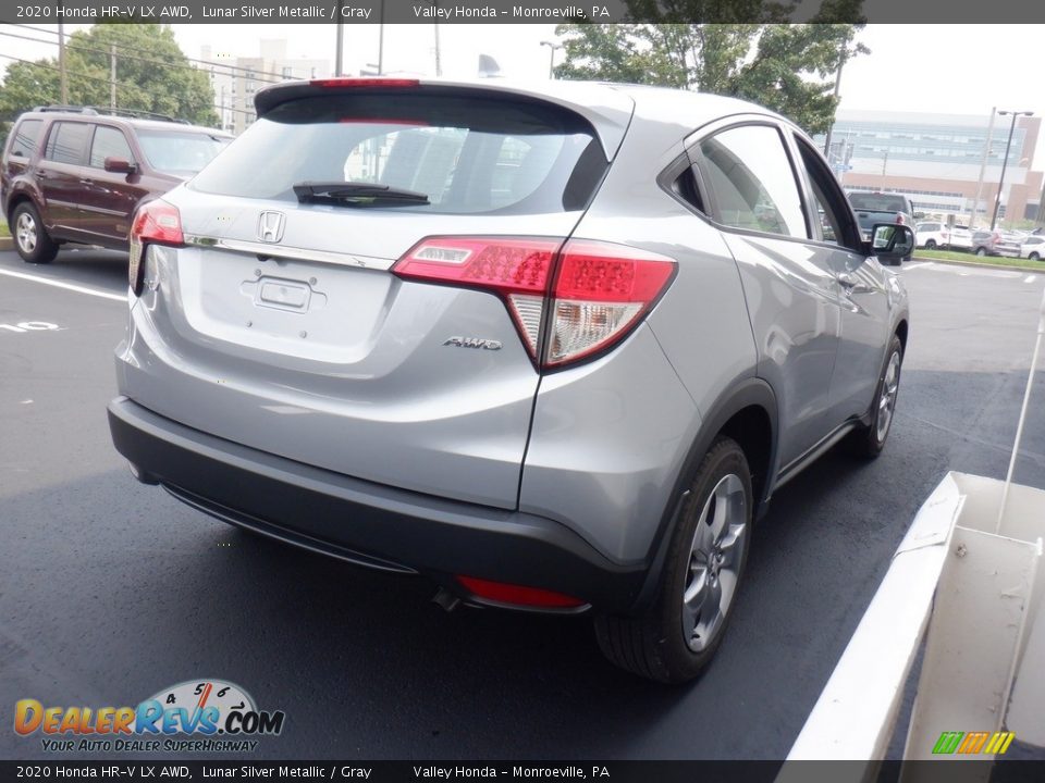2020 Honda HR-V LX AWD Lunar Silver Metallic / Gray Photo #5