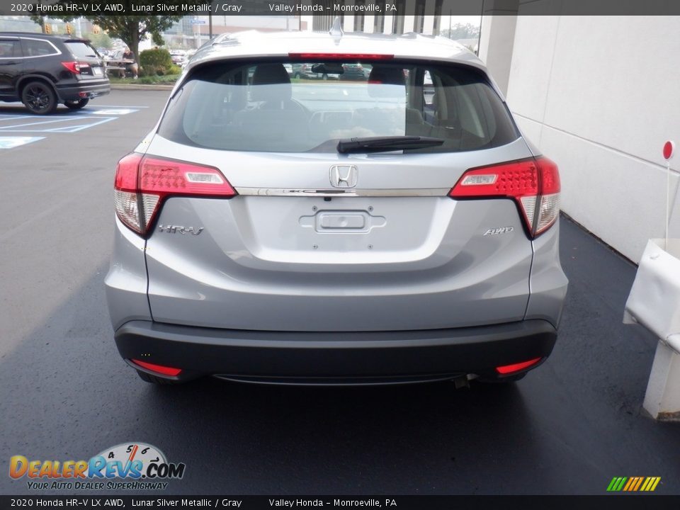 2020 Honda HR-V LX AWD Lunar Silver Metallic / Gray Photo #7